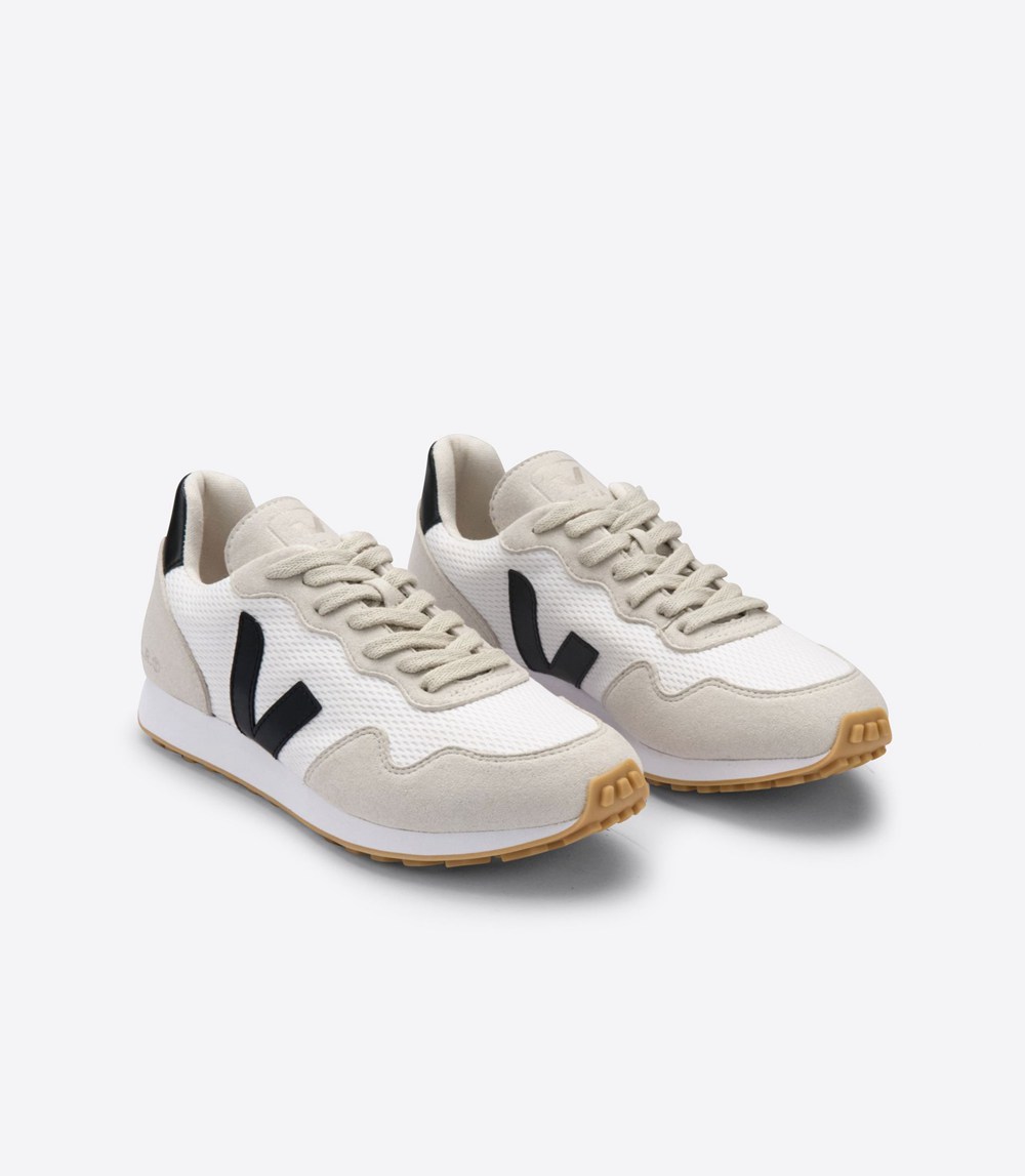 Veja Sneakers Mens - Sdu Rec Alveomesh - White/Black/Beige - 4371LTNJR